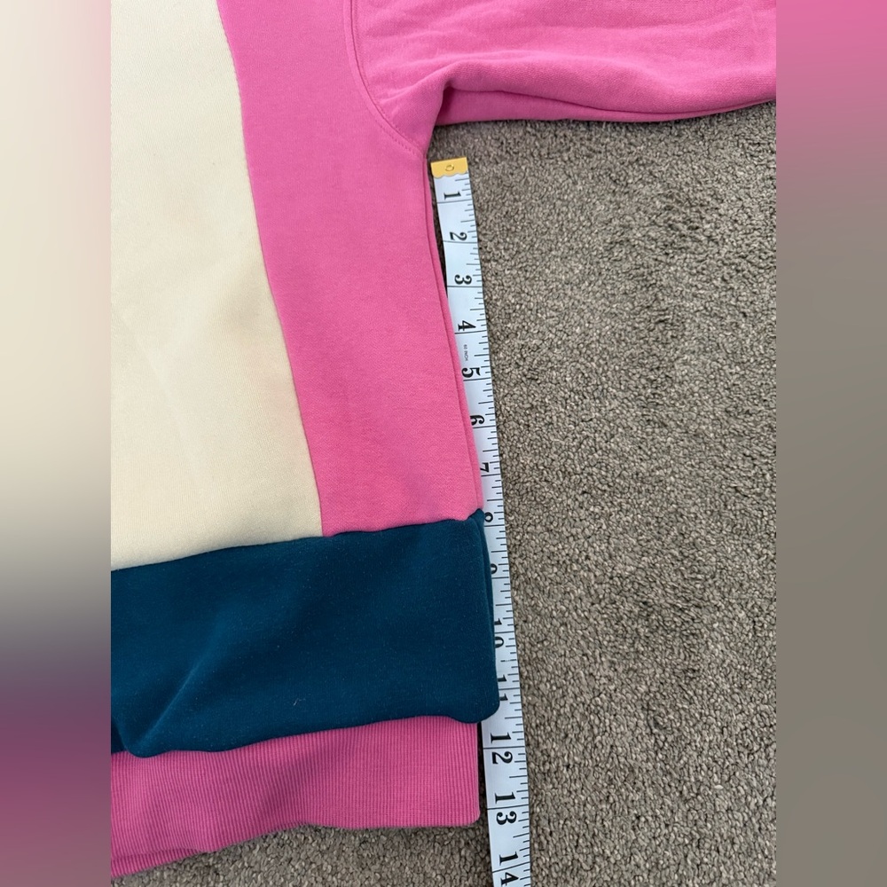 Taylor Swift Reworked Colorblock Sweater with heart patchwork size large - Picture 5 of 9